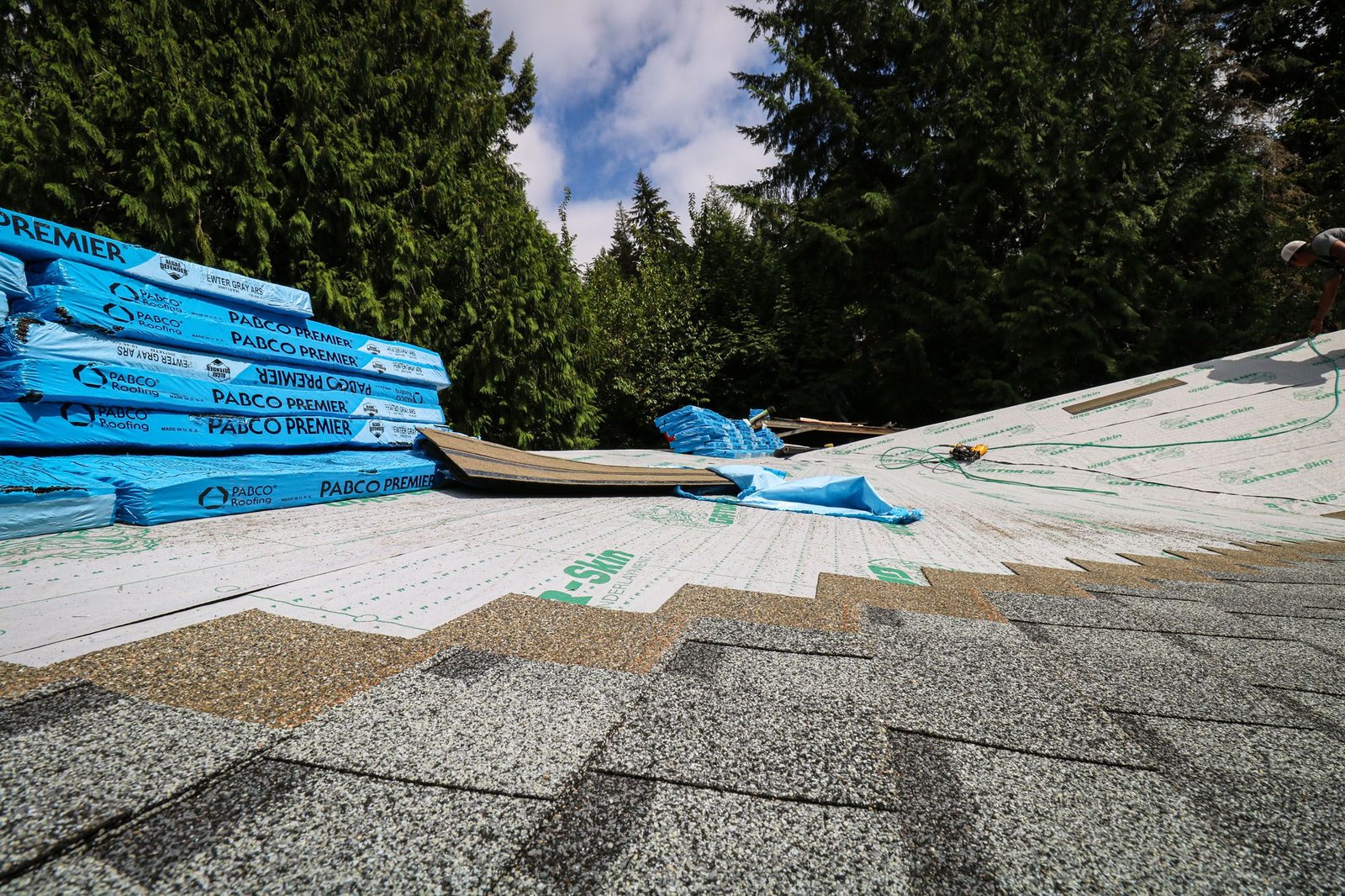 Pipe boot and vent install on a Cowlitz County, WA roof